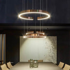 Lysring LED pendel rund tidssvarende loftlampe