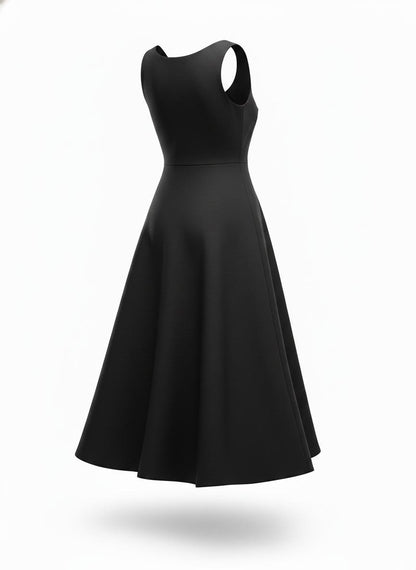 Women's Black Midi Dress