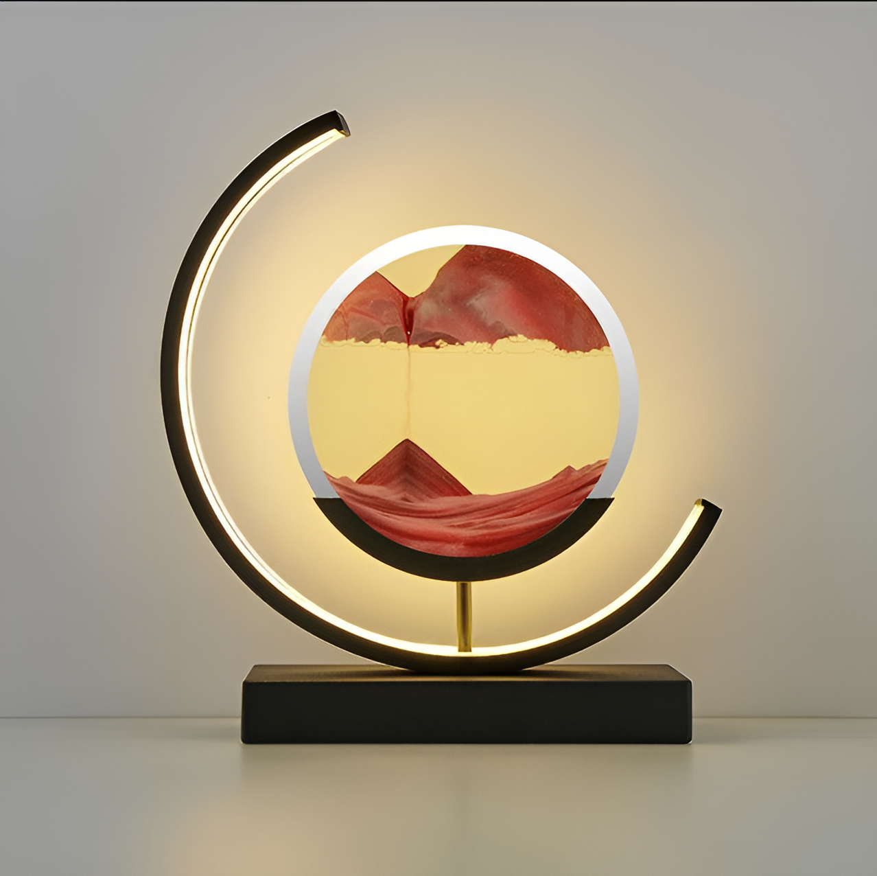 Lumera LED Sandlicht Tischleuchte mit Sandmuster
