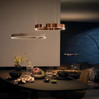 Lysring LED pendel rund tidssvarende loftlampe
