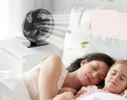 BreezeOrbit USB bordventilator med oscillation & 4 hastigheder