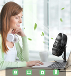 BreezeOrbit USB bordventilator med oscillation & 4 hastigheder