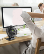 BreezeOrbit USB bordventilator med oscillation & 4 hastigheder