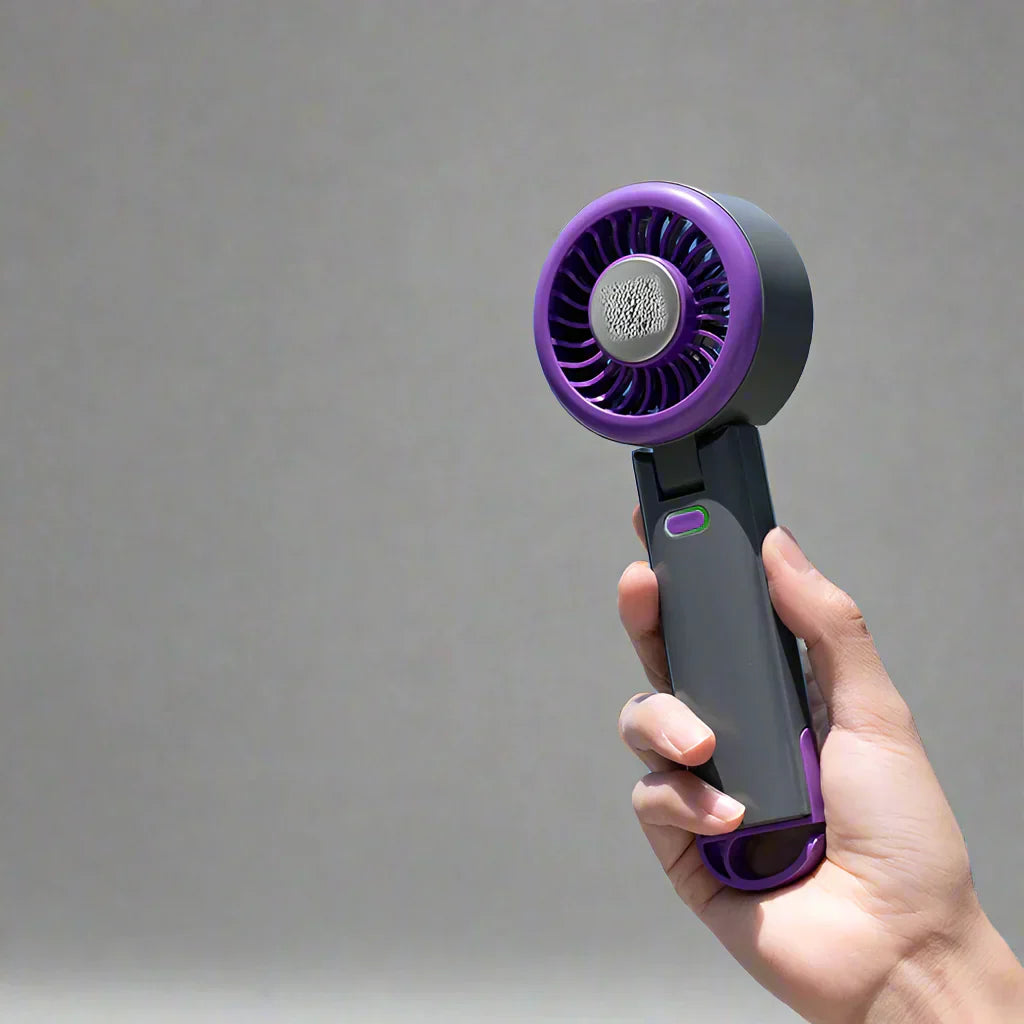 FrostWave Flex Mini Ventilator mit Akku & 100 Geschwindigkeitsstufen