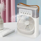 AquaGlow AirCool luftkøler med 600ml tank & LED-belysning