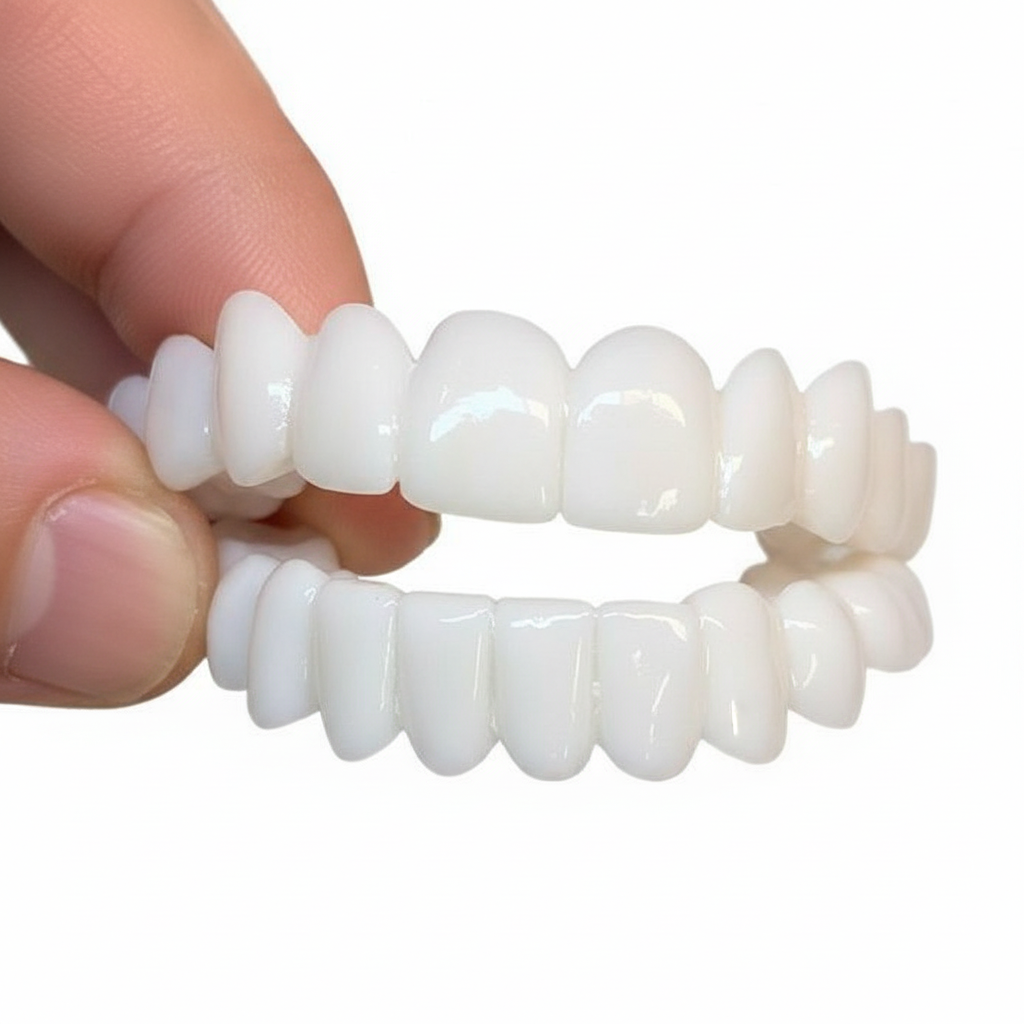 Zahnblenden Set Thermoplastisch Anpassbar Natürliches Weiß
