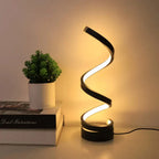 SpiralGlow LED bordlampe med sensor, dæmpbar og 3 lysfarver