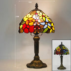 Luminara Tiffany Tischlampe mit Farbglasdesign