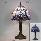 Luminara Tiffany Tischlampe mit Farbglasdesign