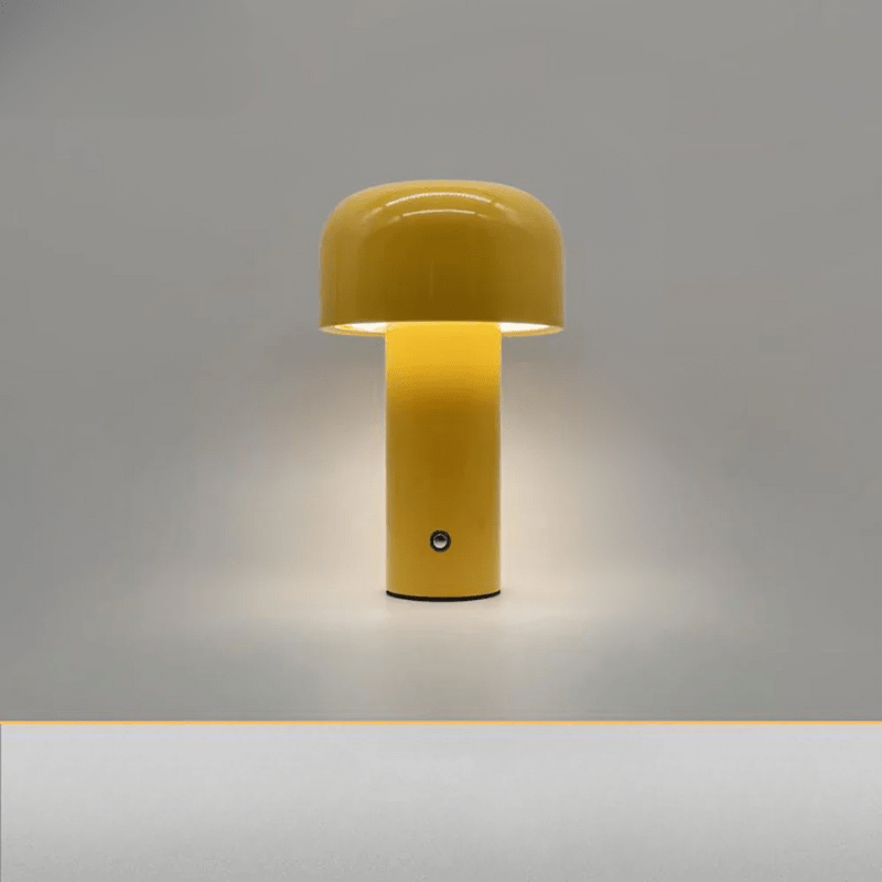 Trådløs bordlampe LED moderne design stof varmt lys