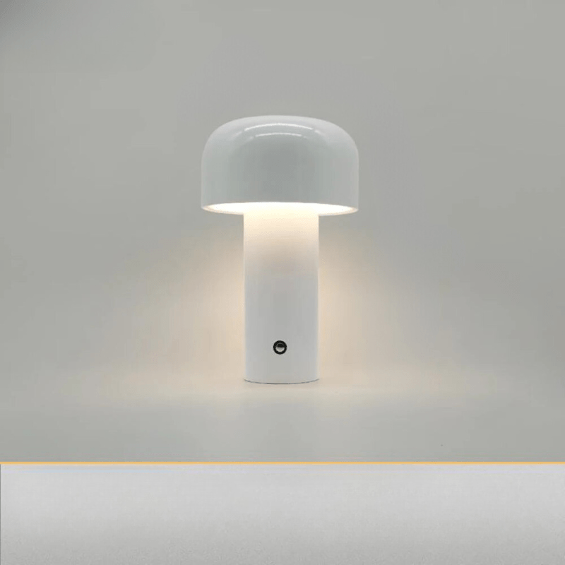 Trådløs bordlampe LED moderne design stof varmt lys