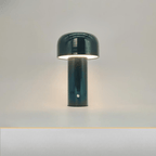 Trådløs bordlampe LED moderne design stof varmt lys
