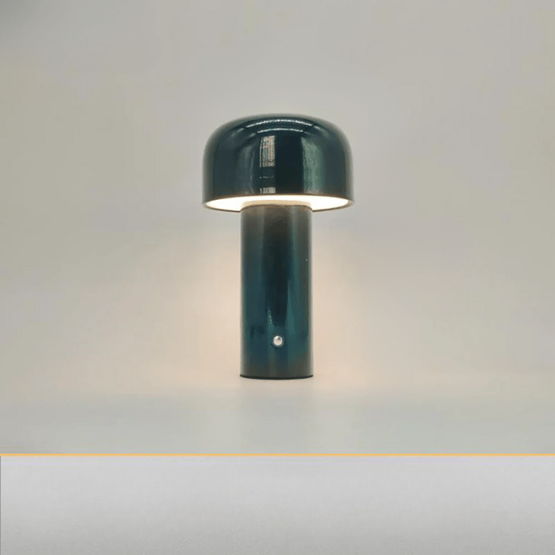 Trådløs bordlampe LED moderne design stof varmt lys