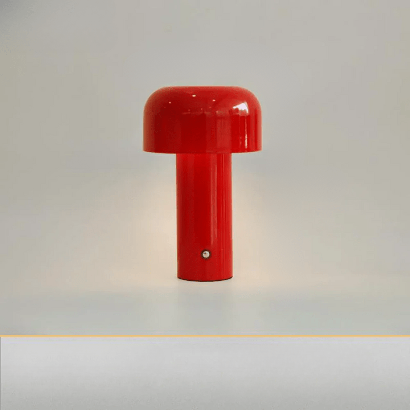 Trådløs bordlampe LED moderne design stof varmt lys