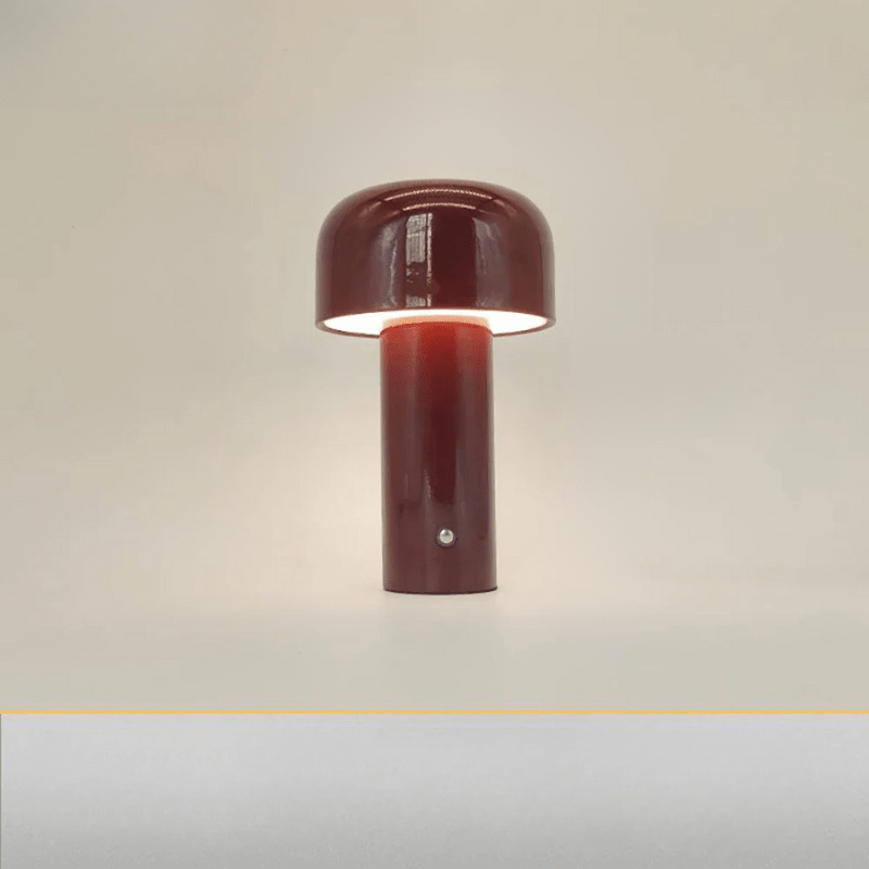 Trådløs bordlampe LED moderne design stof varmt lys