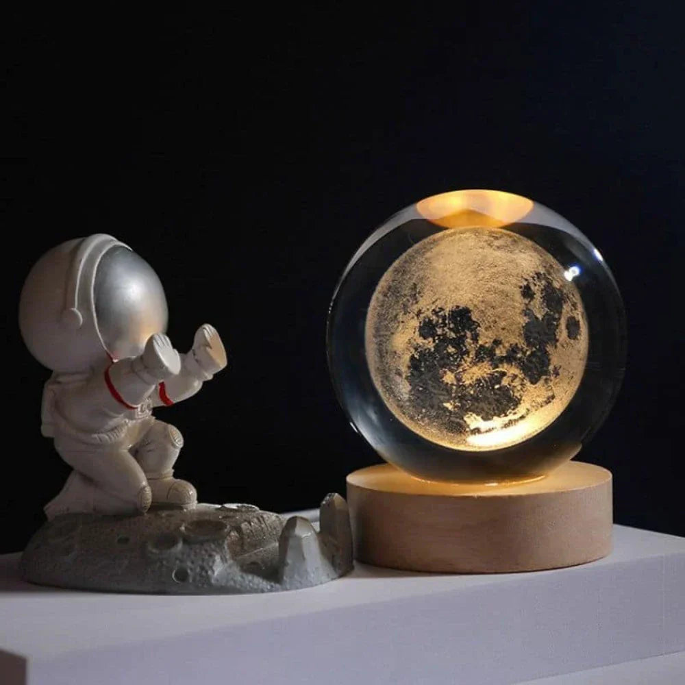 LumiSphere 3D Kristallkugel mit LED-Beleuchtung