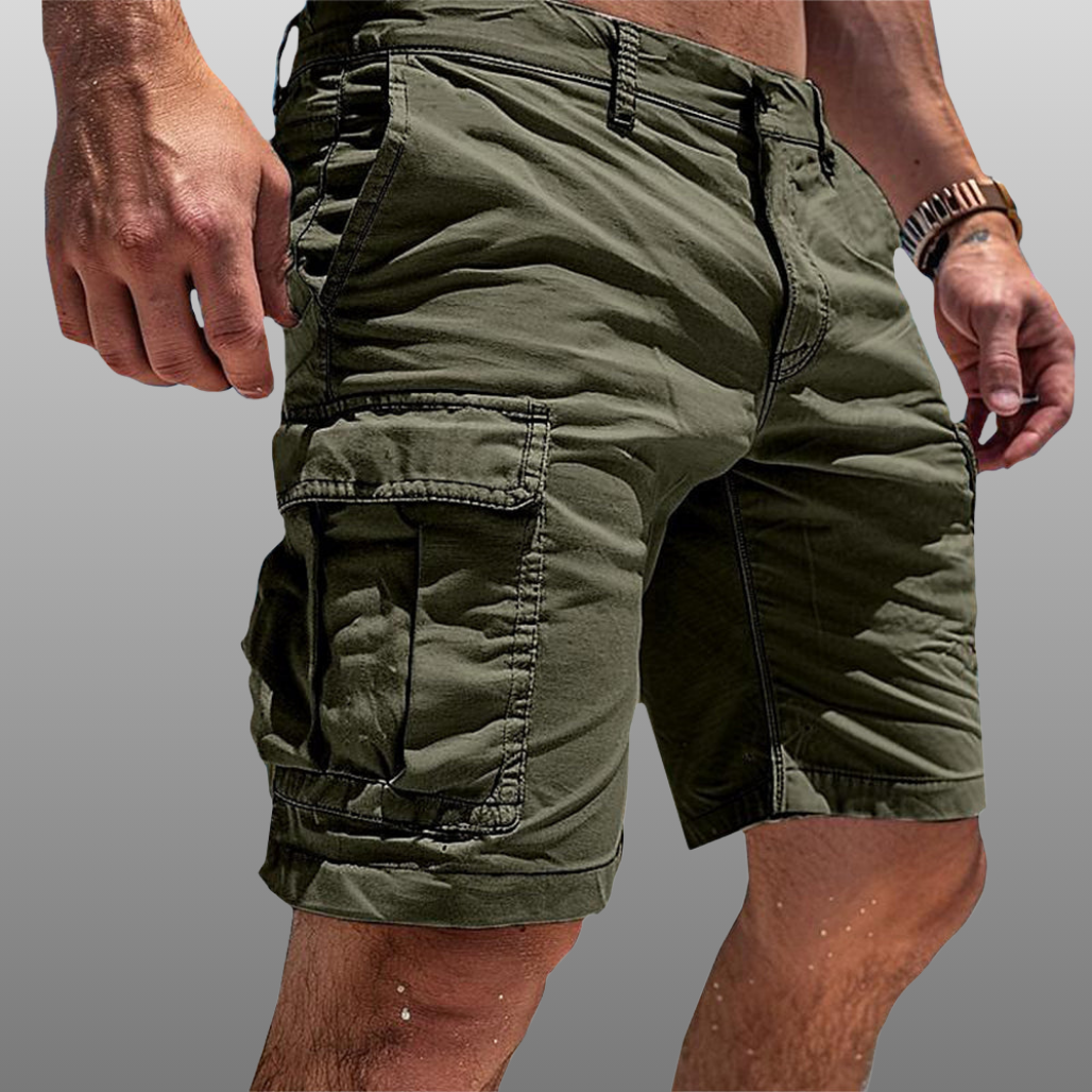 CargoFlex Herren Cargo-Shorts aus Baumwolle mit Mehrfachtaschen