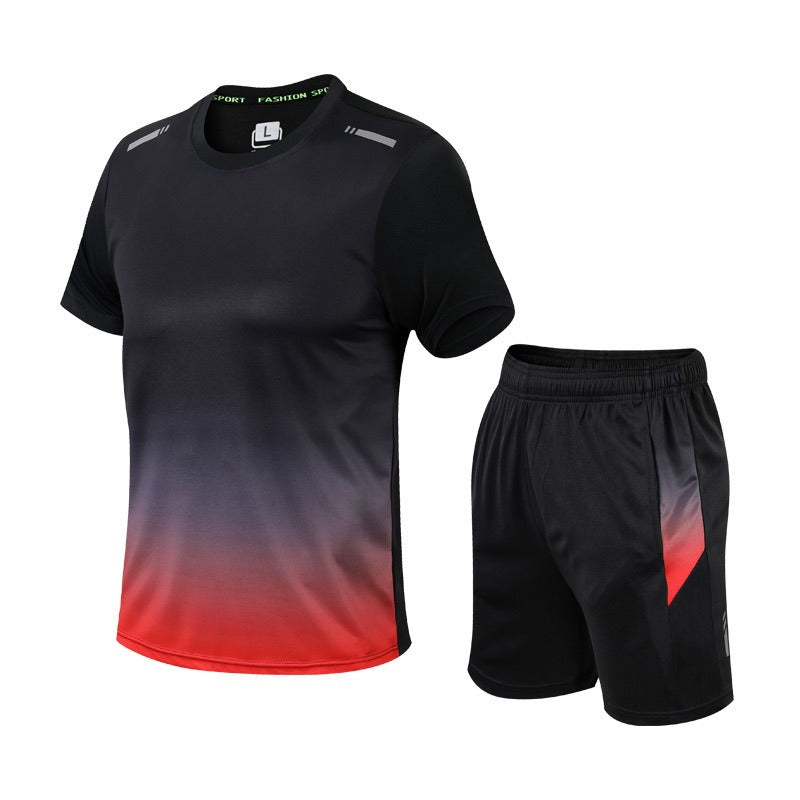 Herren Sportset mit Kurzarmshirt und Shorts