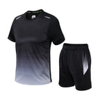Herren Sportset mit Kurzarmshirt und Shorts