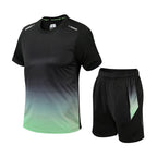 Herren Sportset mit Kurzarmshirt und Shorts