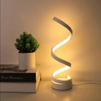SpiralGlow LED bordlampe med sensor, dæmpbar og 3 lysfarver