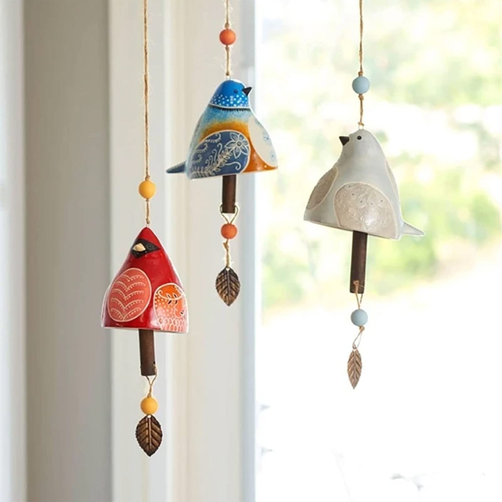 VogelKlang Windspiel Dekorative Gartenklänge mit Vogelmotiv