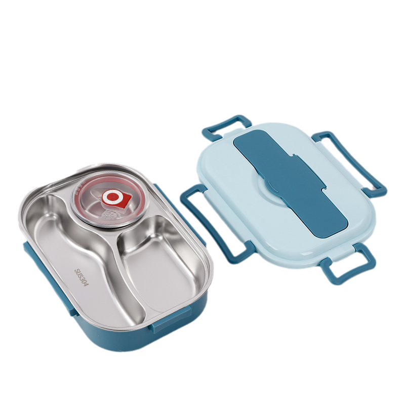 WarmPort bento lunchbox ze stali nierdzewnej z przegródkami i miską na zupę