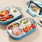 WarmPort bento lunchbox ze stali nierdzewnej z przegródkami i miską na zupę