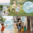 BounceFlex Spielball Aufblasbarer Freizeitball für Garten und Strand