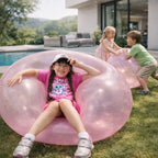BounceFlex Spielball Aufblasbarer Freizeitball für Garten und Strand