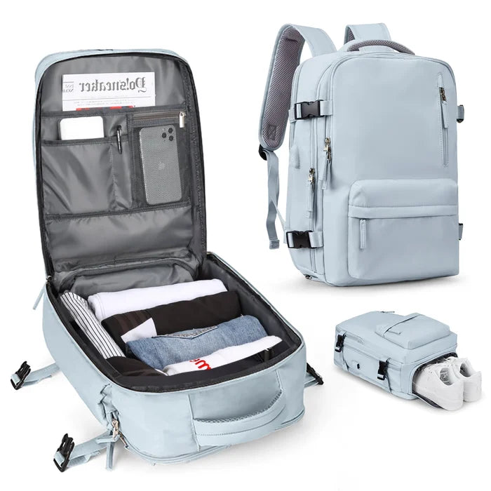 AquaTrail Wasserdichter Reiserucksack mit USB-Anschluss