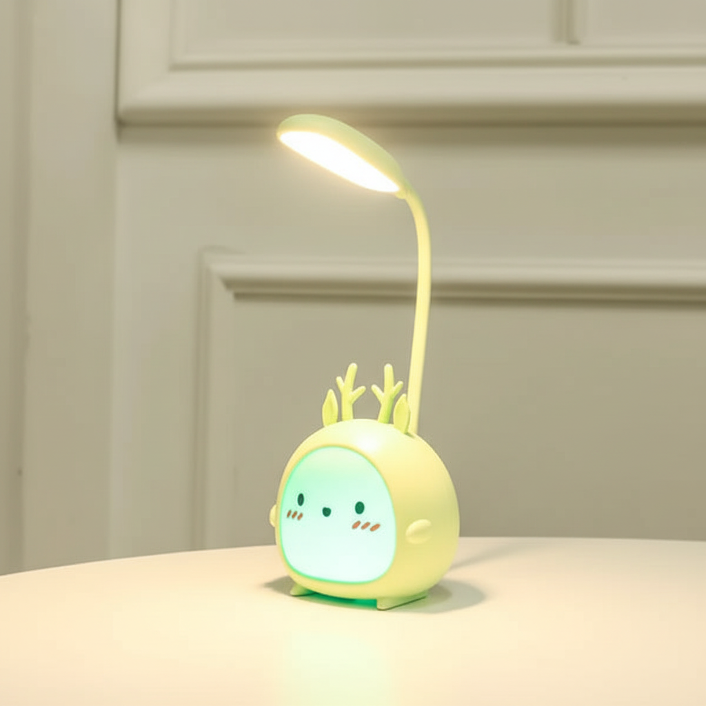 KinderLumi Leselampe USB Cartoon Nachtlicht Augenfreundlich