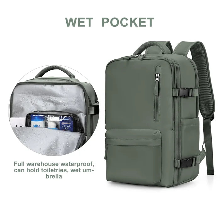 AquaTrail Wasserdichter Reiserucksack mit USB-Anschluss