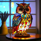 LichtTier Tiffany bordlampe med dyremotiv