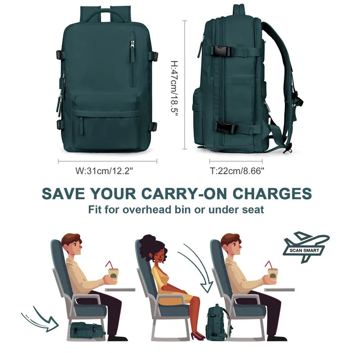 AquaTrail Wasserdichter Reiserucksack mit USB-Anschluss