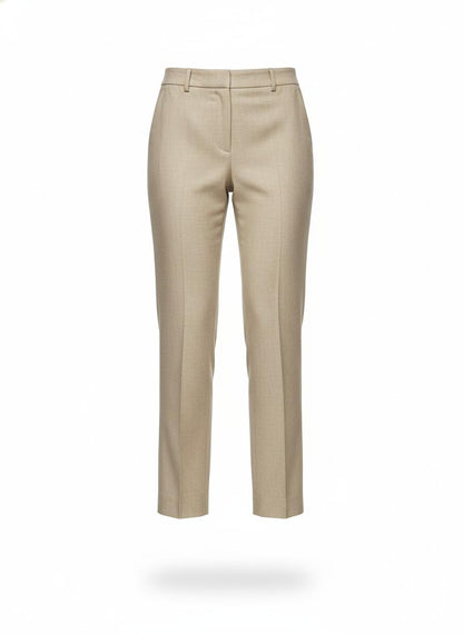 Women's Beige Straight Pants