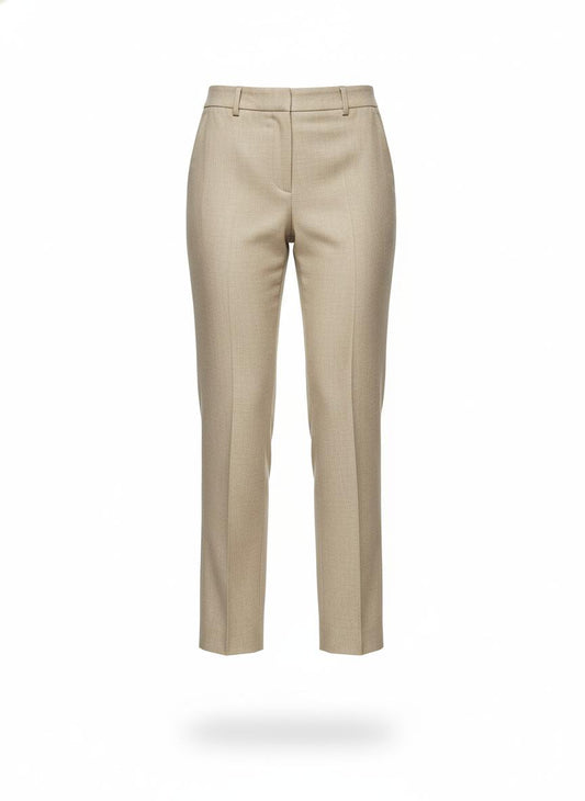 Women's Beige Straight Pants