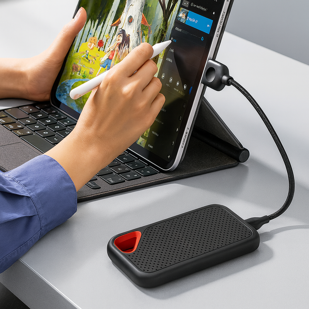 DatenKern Externes Halbleiterlaufwerk 2TB USB-C Schnell Tragbar Speicher