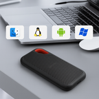 DatenKern Externes Halbleiterlaufwerk 2TB USB-C Schnell Tragbar Speicher