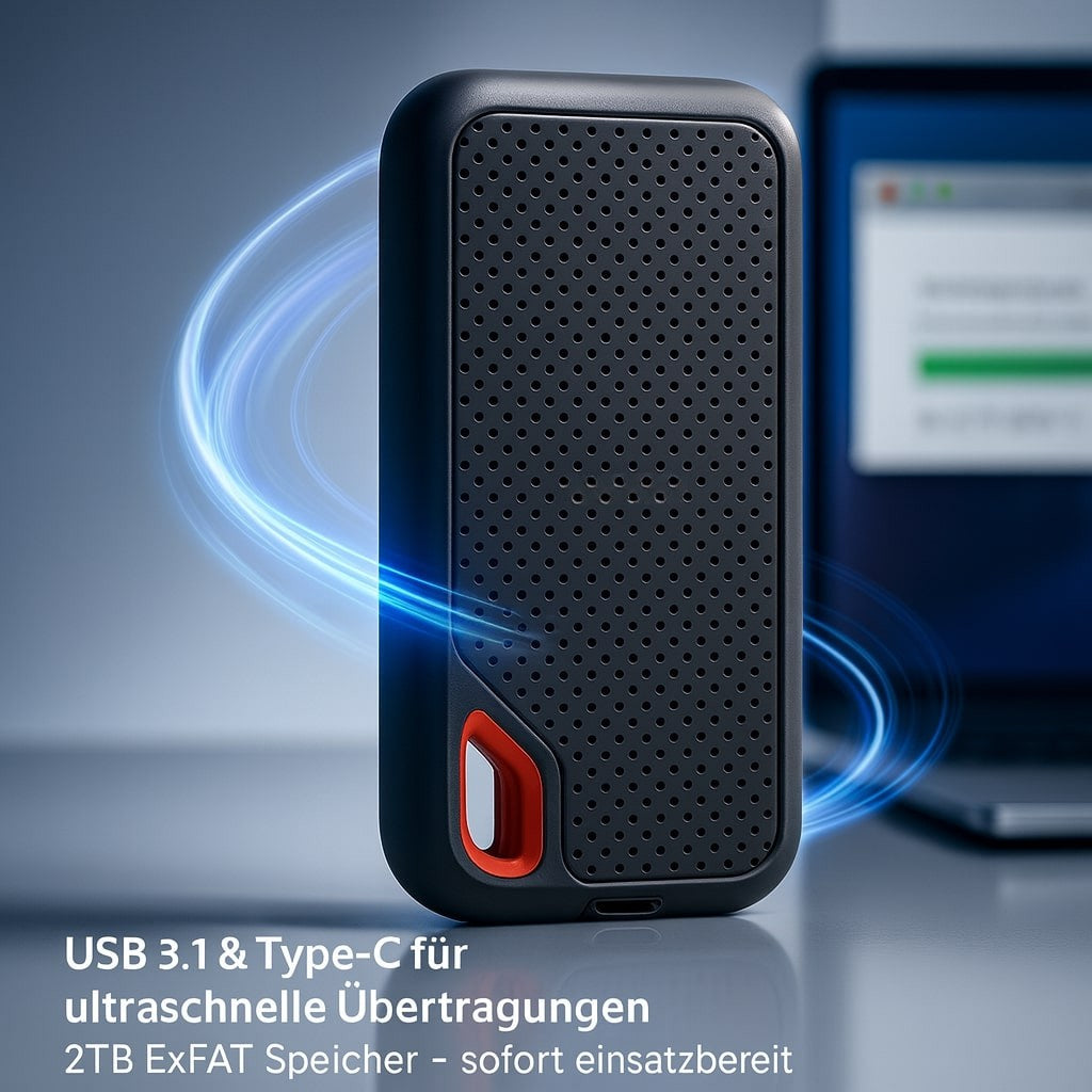 DataVault Zewnętrzny SSD 2TB – Przenośna pamięć danych z USB-C