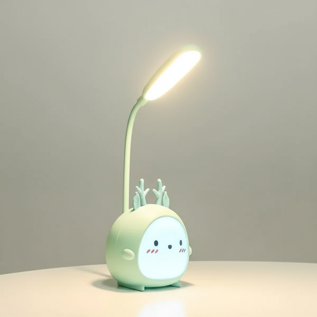 KinderLumi Leselampe USB Cartoon Nachtlicht Augenfreundlich