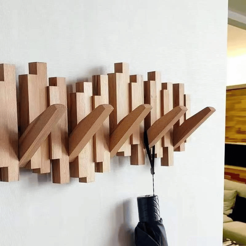 KlappHolz væg-garderobe med kroge moderne pladsbesparende