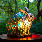 LichtTier Tiffany bordlampe med dyremotiv