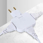 PowerFlex Drehbarer 3-fach Steckdosenadapter mit 180° Schwenkkopf