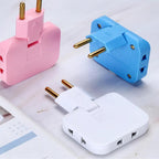 PowerFlex Drehbarer 3-fach Steckdosenadapter mit 180° Schwenkkopf