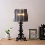 Bordlampe i akryl, højdejusterbar med E27 fatning