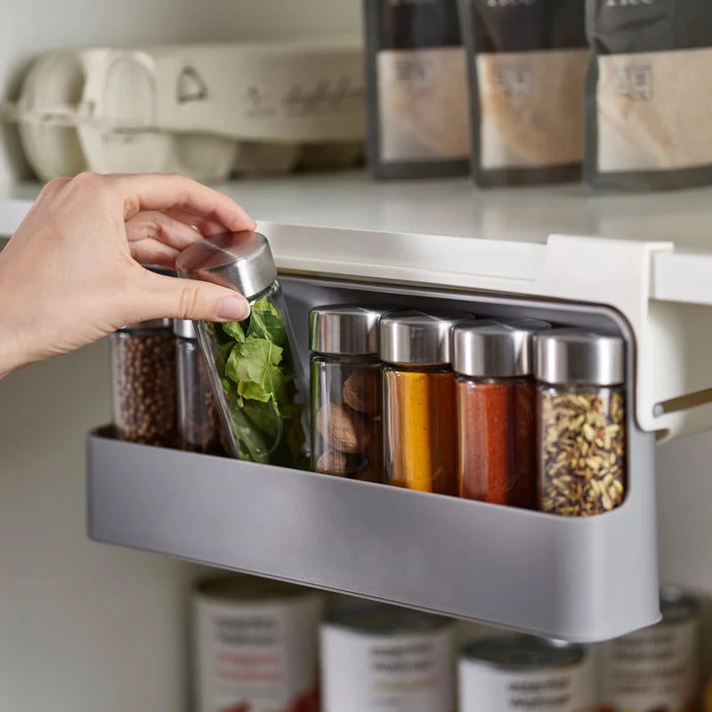 KüchenSpice Organizer – Unterregal Gewürzhalter mit Gläsern