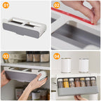 KüchenSpice Organizer – Unterregal Gewürzhalter mit Gläsern