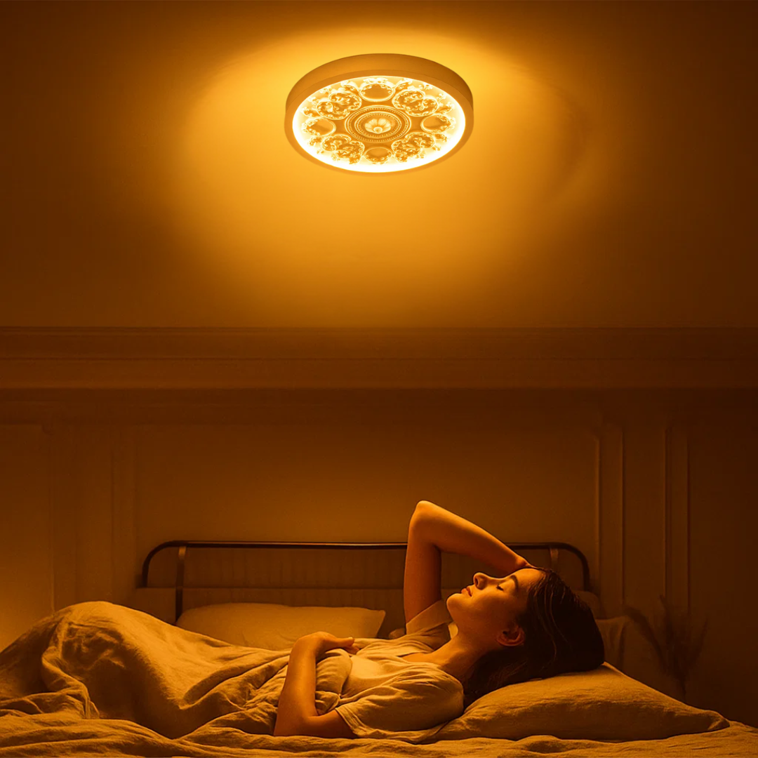 LumaStone LED loftslampe – Dæmpbar loftslampe med fjernbetjening