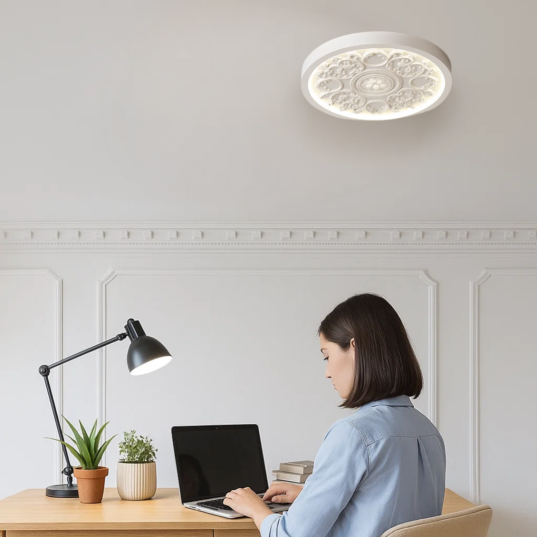 LumaStone LED loftslampe – Dæmpbar loftslampe med fjernbetjening